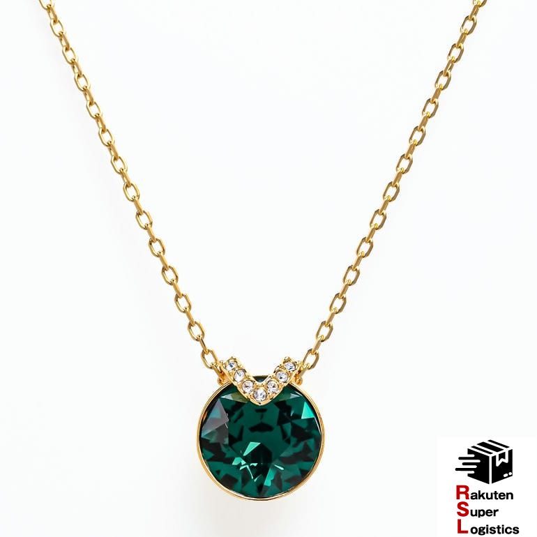 最強配送 スワロフスキー SWAROVSKI ネックレス 2025AW Bella V グリーン クリア ゴールド 5735387 ジュエリー アクセサリー ペンダント【RSL】