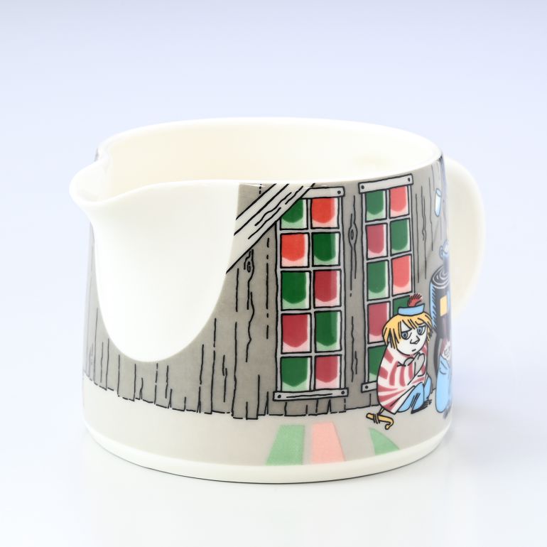 アラビア　陶器のピッチャー 白黒装飾 送料無料】ARABIA（アラビア）｜ パラティッシ ピッチャー 1L