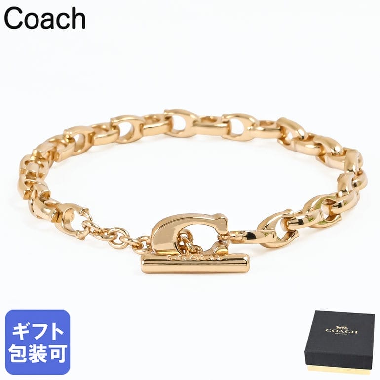 コーチ COACH ブレスレット バングル シグネチャー Cロゴ レディース ゴールド 376745GLD710 ジュエリー アクセサリー【スペシャルラッピング660円(別売り)】｜Alevel（エイレベル）