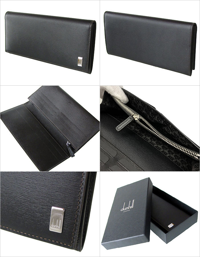 楽天市場 ダンヒル Dunhill 長財布 サイドカー ダークブラウン 牛革 メンズ 長札 Fp1010e 名入れ可有料 名入れ別売り ネーム入れ 名前入れ Alevel エイレベル