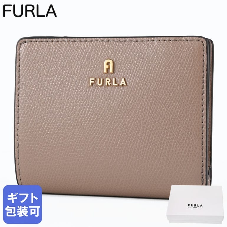 21日-24日エントリー最大20倍★フルラ FURLA 二つ折り財布 小銭入れ付き CAMELIA カメリア コンパクト ウォレット レディース グレージュ WP00307 ARE000 1257S【純正紙袋・リボン付き】【スペシャルラッピング660円(別売り)】｜Alevel（エイレベル）
