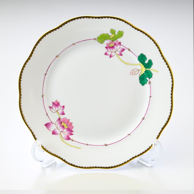 ヘレンド HEREND デザートプレート ナルシス NEシリーズ プレート 洋食器 19cm 皿 手描き 20517000 NE｜ 食器 キッチン 陶器 食卓｜Alevel（エイレベル）
