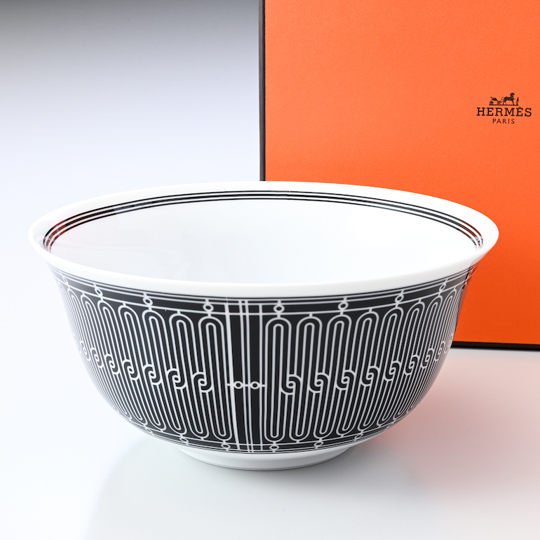 【楽天市場】エルメス HERMES ボウル H DECO Hデコ アッシュデコ ブラック 18cm 大鉢 37184P 高級ラッピング対応