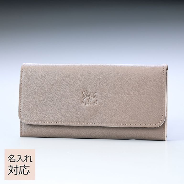 イルビゾンテ Il Bisonte 長財布 Bisonte メンズ レディース レディース 618 C0775p バケッタレザー ネーム入れ 名前入れ