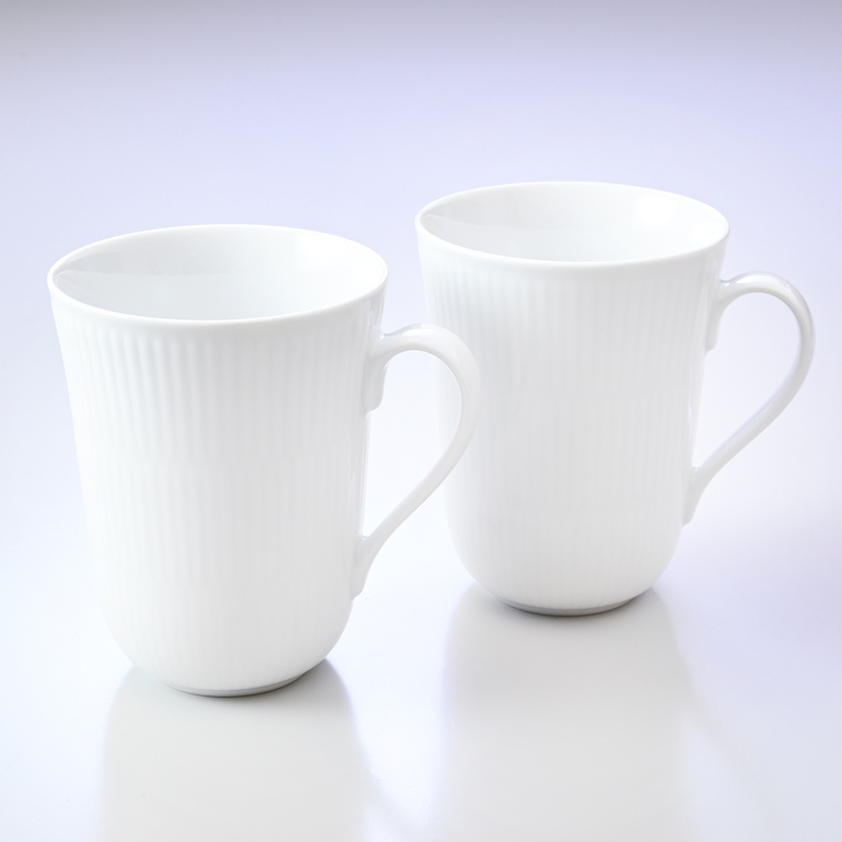 新品未使用 ロイヤルコペンハーゲン ホワイト　２枚セット ROYAL COPENHAGEN (ロイヤル・コペンハーゲン) プレート
