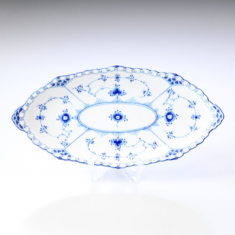 ロイヤルコペンハーゲン ブルーフルーテッド フルレース ピックルディッシュ 25cm 1103349(1050119) 【スペシャルラッピング660円(別売り)】