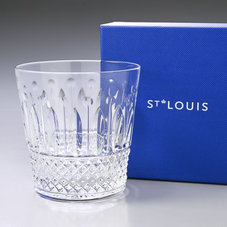 未使用 希少 サンルイ ミルフィオリ ロックグラス 未使用 希少