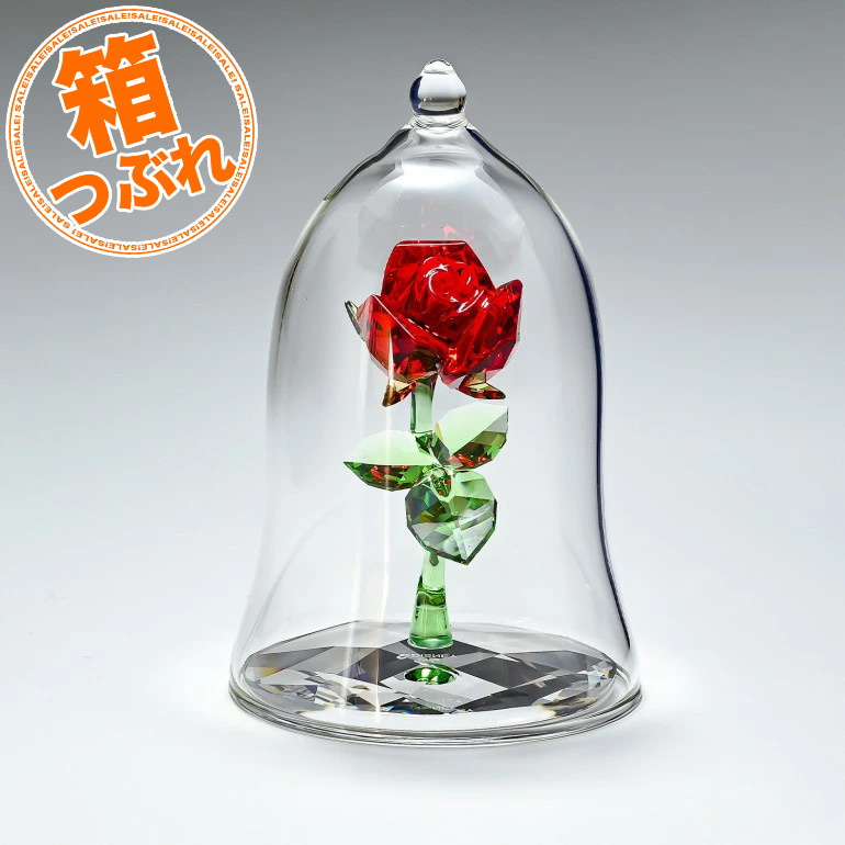 半額SALE☆ スワロフスキー 薔薇 バラ ブロッサムローズ ライトローズ