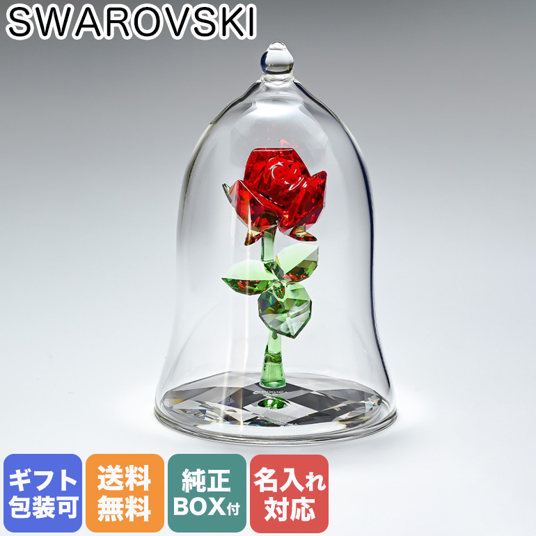 楽天市場 スワロフスキー Swarovski クリスタルフィギュア 魔法のバラ Happy Wish Rose 美女と野獣 Disney ディズニー インテリア オブジェ 置物 Alevel エイレベル