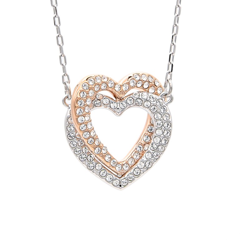 新しいコレクション スワロフスキー Swarovski ネックレス ペンダント ハート インフィニティ Infinity Heart ローズゴールド ホワイト 超歓迎 Www Estelarcr Com