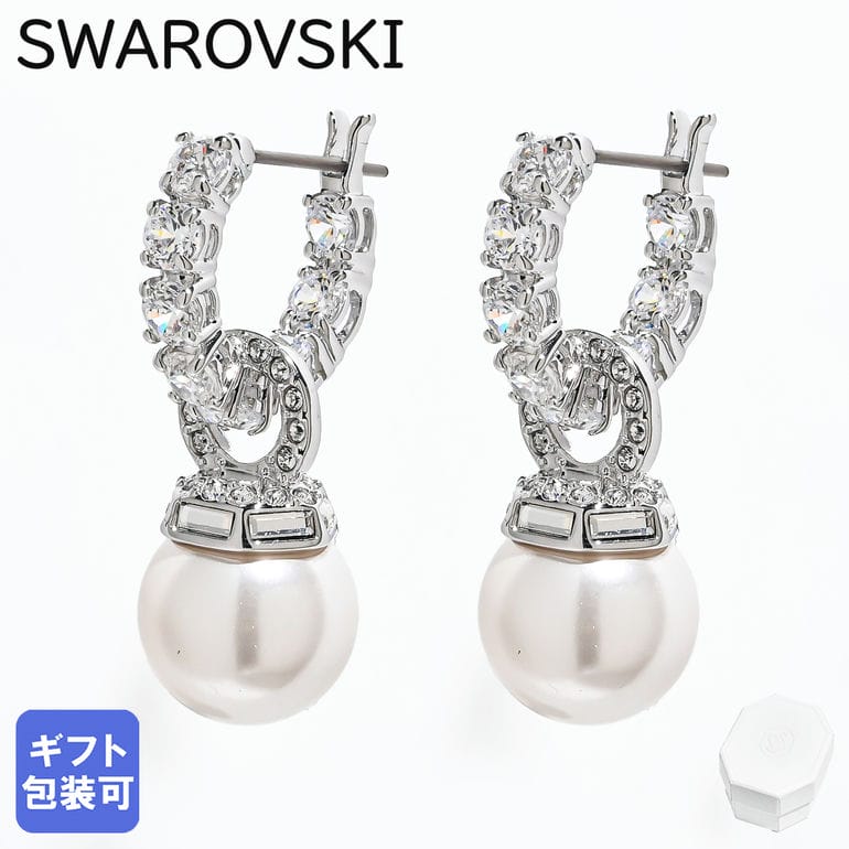 SWAROVSKI　5連クリアクリスタル　シルバーカラー　ピアス SWAROVSKI スワロフスキー Swarovski Sunshine ピアス 5536741