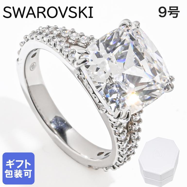 【SWAROVSKI】☆スティラ リング☆ Stilla リング, セット(2)、ラウンドカット, ホワイト, ロジウム