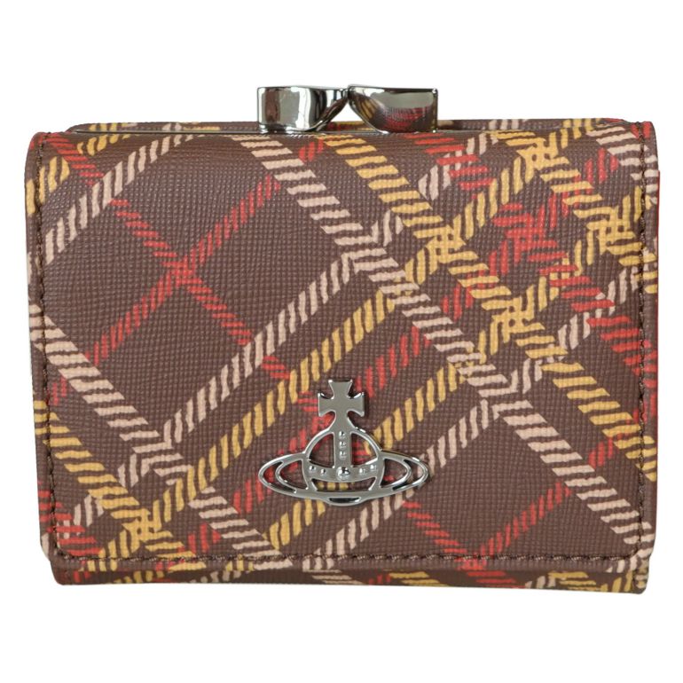 希少 ヴィヴィアンウエストウッド 折財布 年秋冬新作 がま口 ミニ財布 レディース Derby ダービー ブラウン タータン 母の日 プレゼント 実用的 高速配送 Stemworldeducationalservices Com