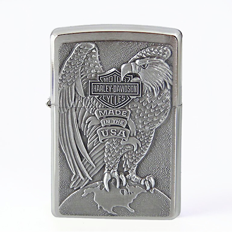 エントリー10倍！23日20:00から27日1:59 【名入れ可有料】 ZIPPO ジッポー ライター ハーレーダビッドソン HARLEY DAVIDSON Made in USA Eagle 200HD H231 ネーム入れ クロネコゆうパケット限定 名前入れ