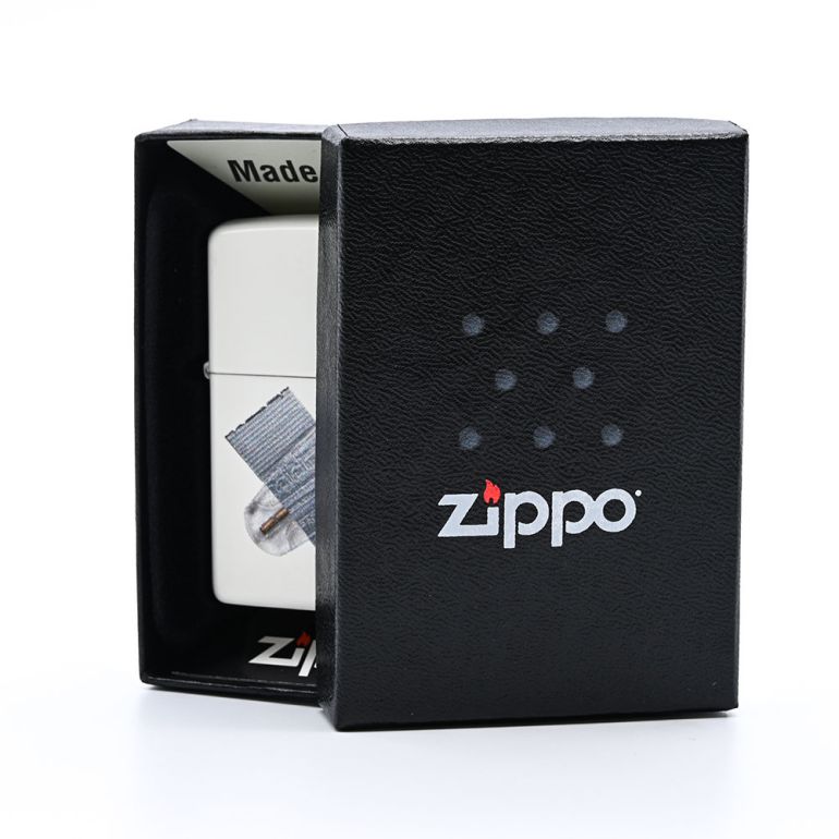 Zippo ジッポー ライター Flint ホワイト系 Dispenser Art Stupid