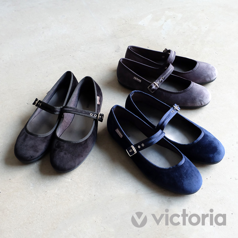 【楽天市場】victoria ビクトリア ベロア ストラップシューズ