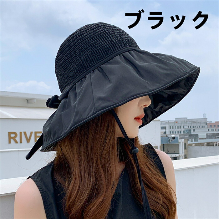 夏 エレガント パールストローハット レディース 麦わら帽子 UV 通販