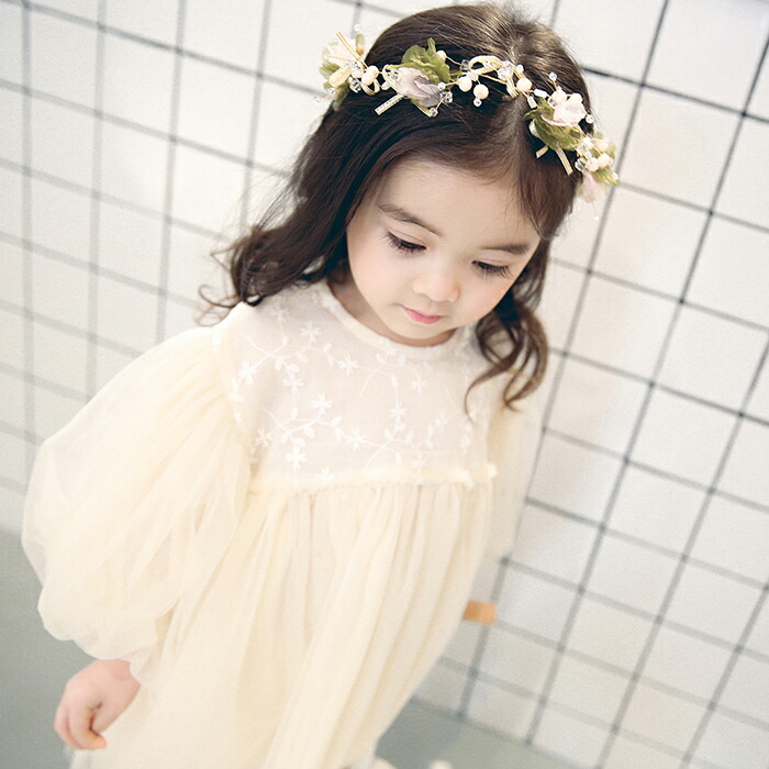 子供 ワンピース 73 80 90 100 110cm おしゃれ お姫様 お嬢様 かわいい キッズ ジュニア ピアノ フォーマル ベージュ レース 入学式 刺繍 卒園式 女の子 子供服 日常服 春秋 発表会 長袖 韓国風 超人気新品 フォーマル