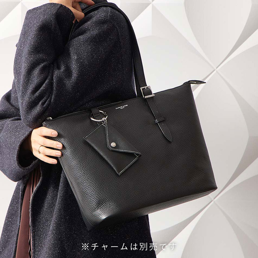 トートバッグ ショルダーバッグ ビジネストート 軽い レディース フォーマル 上品 高級 イタリア製牛革 上質 レザー 本革 大人女子 旅行 バッグ 鞄 ハンドル 長め 特別 A4 B5 ファスナー ポケット ハンドル調整 ハンドル調節 希少 日本製＜ジャグジートートバッグ 1942＞｜SALON DE ALFURD TOKYO
