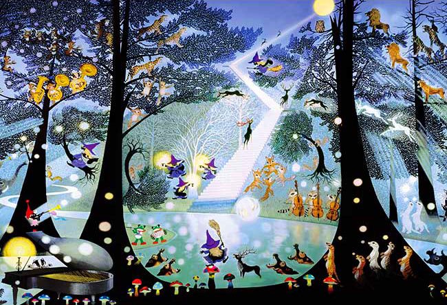 楽天市場】ジグソーパズル ジャンピングラビット(藤城清治) 300ピース