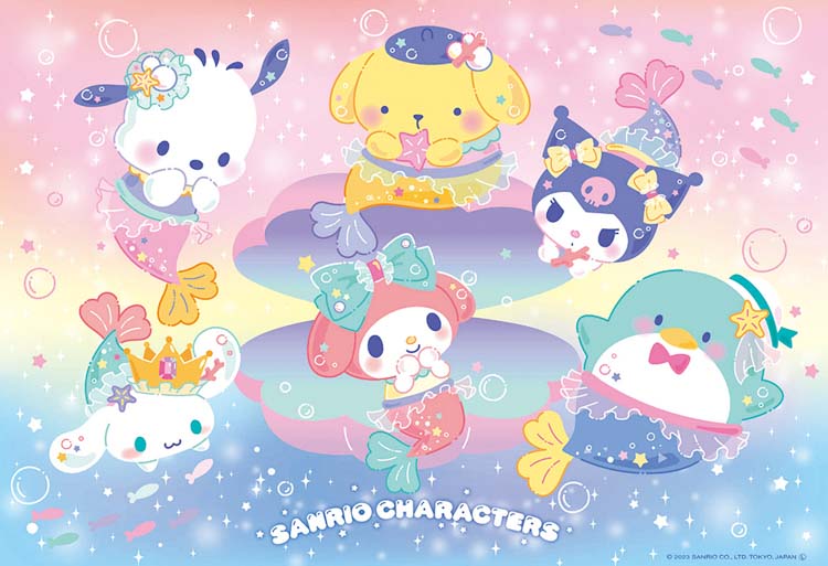 サンリオキャラクラーズ　ジグソーパズル キティ　シナモロール　マイメロ　クロミ 楽天市場】ジグソーパズル シナモン・クロミ らぶりーフレンズ