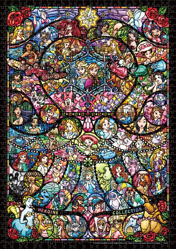 ディズニー プリンセス パズル ステンドアートギャラリー ステンドアート ジグソーパズル 1000ピース「ディズニー