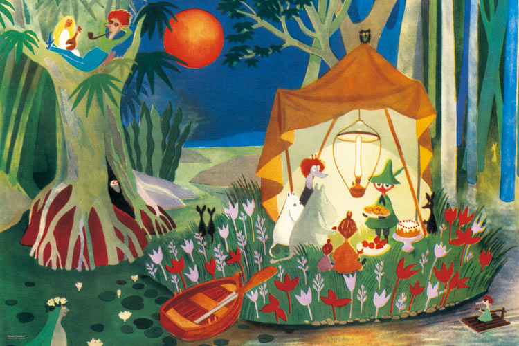 楽天市場】ジグソーパズル 月明りのパーティー(ムーミン) 1000ピース