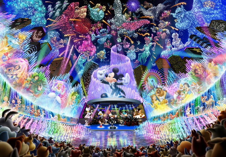 【即納】 ジグソーパズル TEN-D2000-604 ディズニー ウォーター 2000ピース ドリーム ミッキー 2022年最新海外 コンサート