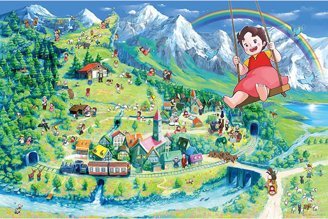 ジグソーパズル ハイジのアルプスマップ(アルプスの少女ハイジ) 1000ピース APP-1000-921 パズル Puzzle ギフト 誕生日 プレゼント 誕生日プレゼント画像