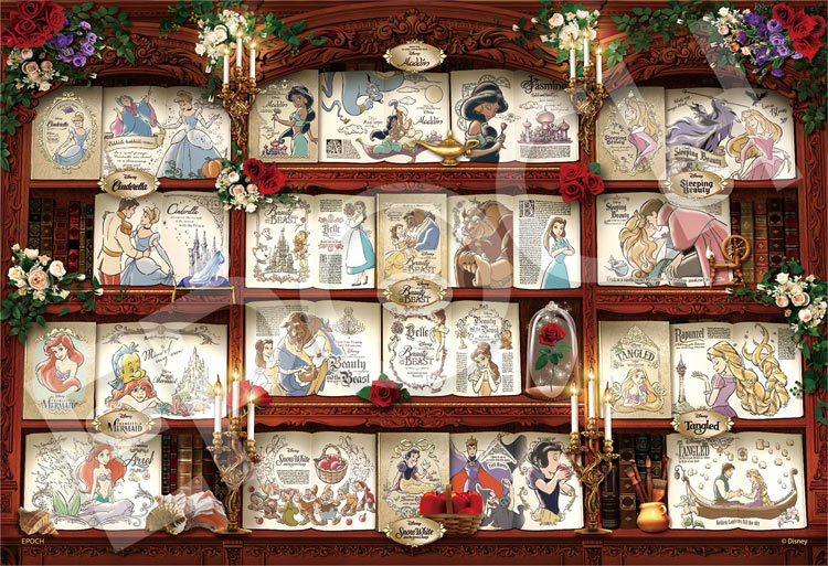 楽天市場】ジグソーパズル Bookshelf / Disney Princess（プリンセス