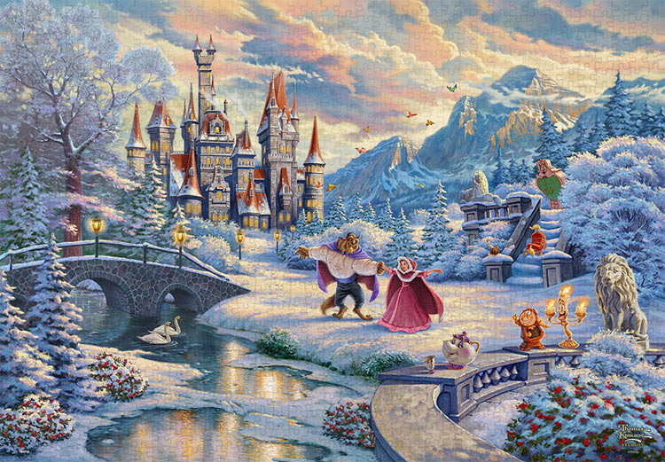ジグソーパズル Beauty and the Beast's Winter Enchantment(美女と野獣) 1000ピース TEN-D1000-072 ［CP-DN］ パズル Puzzle ギフト 誕生日 プレゼント 誕生日プレゼント画像