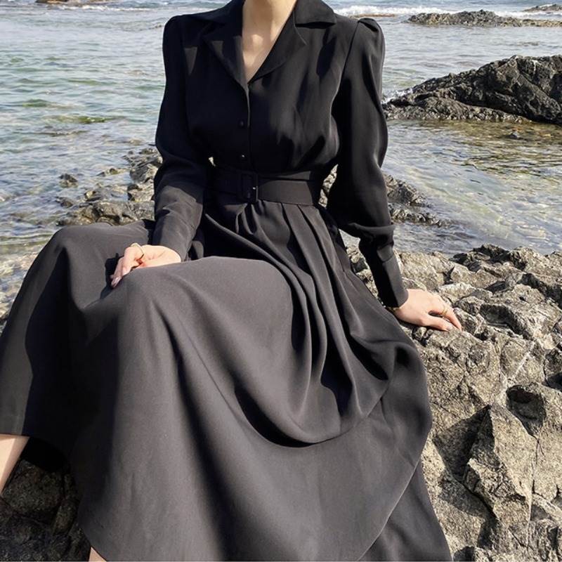 楽天市場】シャツワンピース スカート ひざ丈 送料無料 襟付き 前開き