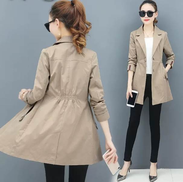 楽天市場】アウター スプリングコート ロング丈 長袖 Vネック 襟付き