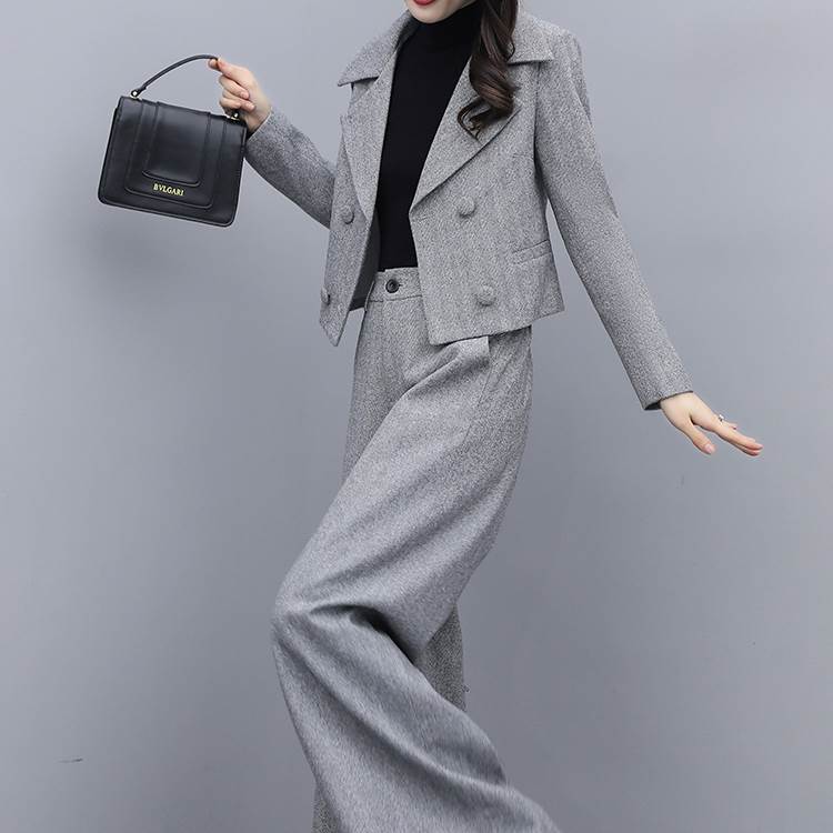 楽天市場】パンツ セットアップ ジャケット スーツ ロング丈 袖あり