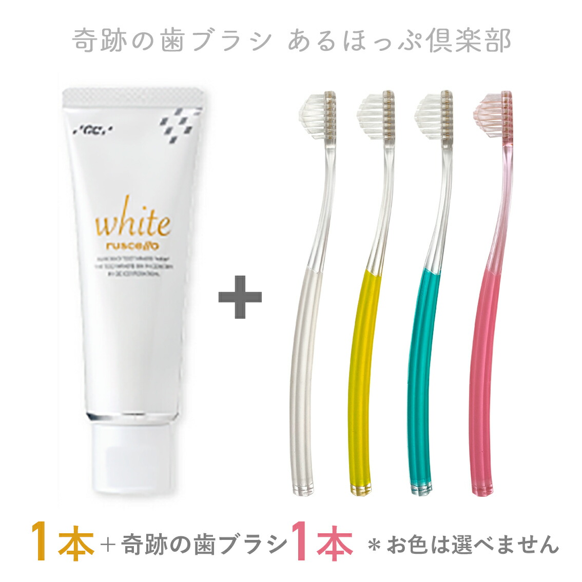 ルシェロホワイト 歯磨き粉 １本 ルシェロ 歯ブラシ B10 ３本 のセット 男性向 ホワイトニング お勧め 白い歯 お口の健康 めぐ  ルシェロホワイト3本