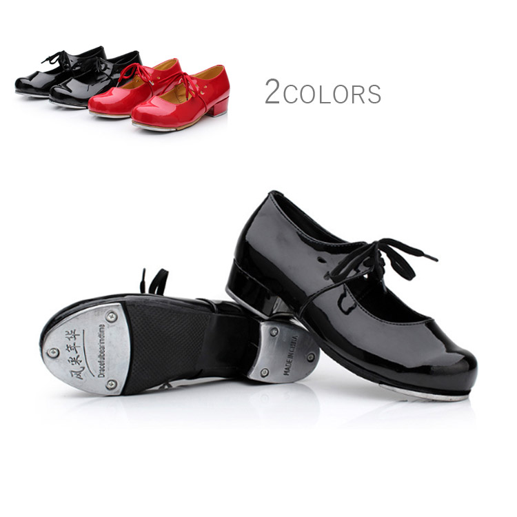 高い素材 タップシューズ タップダンス シューズ タップ ダンス用品 キッズ レディース ダンスシューズ ブラック 黒 レッド 3cmヒール タップダンスシューズ レッスン 靴 女の子 Toyama Nozai Co Jp