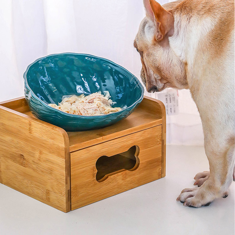 送料無料 フードボウル 磁器 犬用食器 引き出し 収納できる 収納ケース 収納ボックス 木製 骨 かわいい 皿 食器台 餌入れ 猫 犬 水飲み器 高さがある Cooltonindia Com
