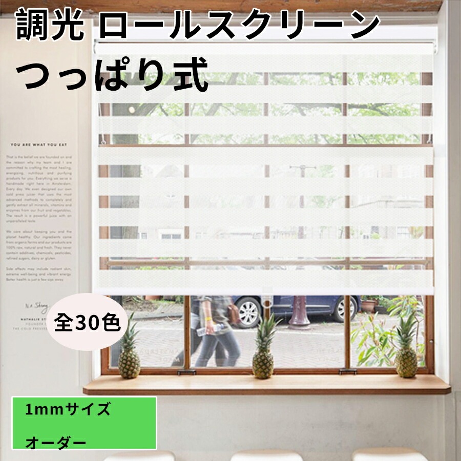 調光 ロールスクリーン ロールカーテン 突っ張り式 遮光 つっぱり 遮光 採光 断熱 保温 防寒 賃貸借契約聞き入れる 物の具不必要 螺子釘不必要 据え置き飾り気の無い 1購入注文  UV撥ねのける 貨物輸送無料