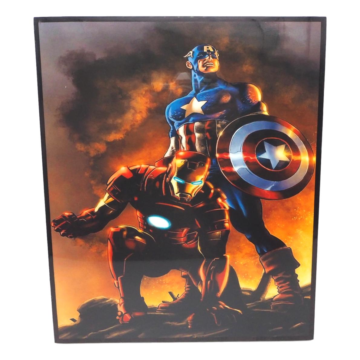 楽天市場 Captain America Ironman 2 キャプテン アメリカ アイアンマン ポップアートパネル Keetatat Sitthiket ポップアートフレーム ボード グラフィック 絵画 壁立て 壁掛けインテリア 額 ポスター プレゼント ギフト 映画 アベンジャーズ キータタット