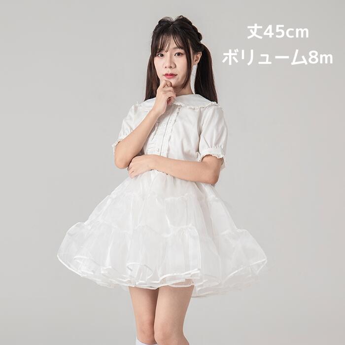 MARBLE フリルスカラップワンピース＋インナーパニエ ゴスロリ sfg21_61e5a570-3bc1-4a76-b540-
