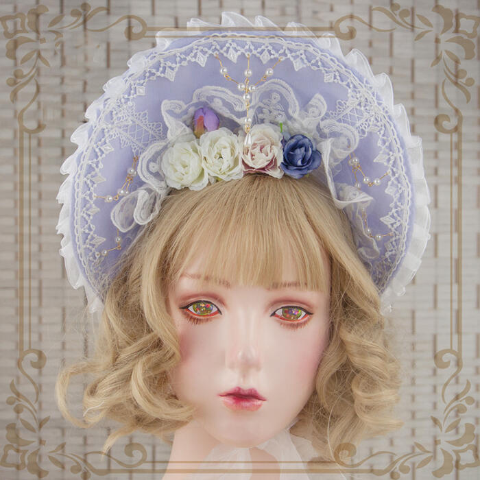 楽天市場】ロリータ 帽子 ボンネット ワイヤー入り ヘッドドレス