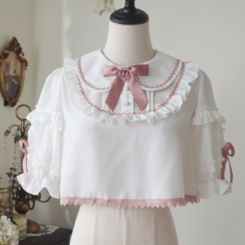 ブラウス ロリータ 春夏 七分袖 姫袖 レディース レース ゴシック ゴスロリ シフォンコスプレ コスチューム 3カラー 楽天市場】ブラウス ロリータ 春夏 七分袖 姫袖 レディース