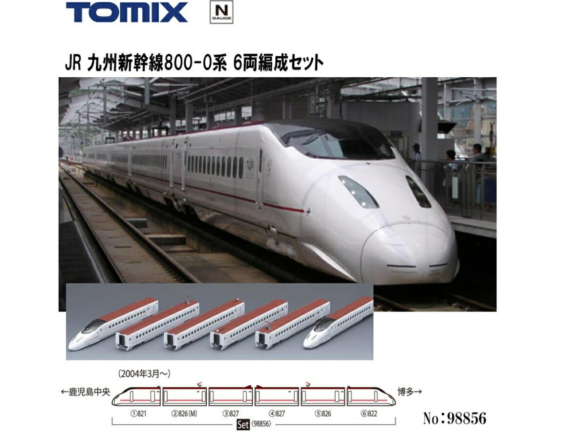 楽天市場】九州新幹線800系つばめ3両増結セット【TOMIX・92280