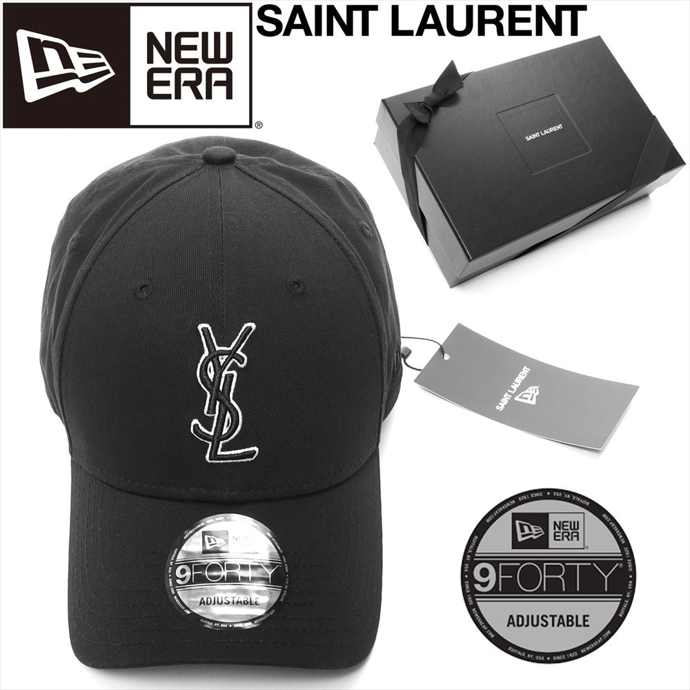 Saint Laurent x New Era YSL Monogram Cap Black