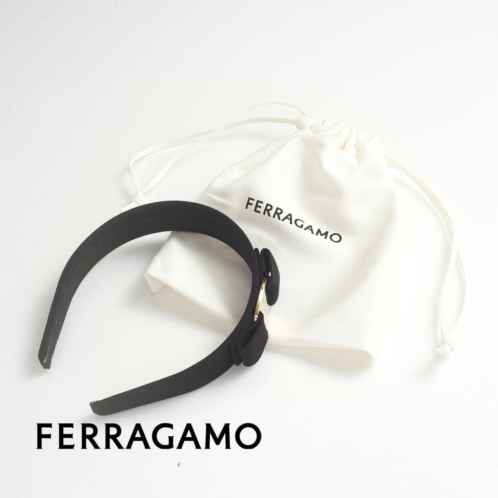 楽天市場】FERRAGAMO フェラガモ カチューシャ 34 2758 001