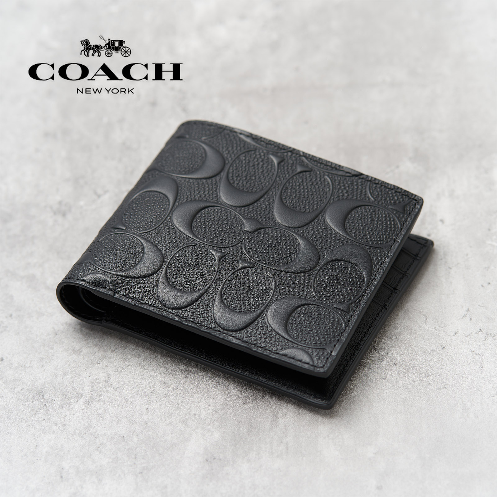 新品未使用　COACH コーチ　フラット　ブラック　ロゴ　ブランド COACH コーチ バッグ 2024新作 CO974 ショルダーバッグ 斜め掛け