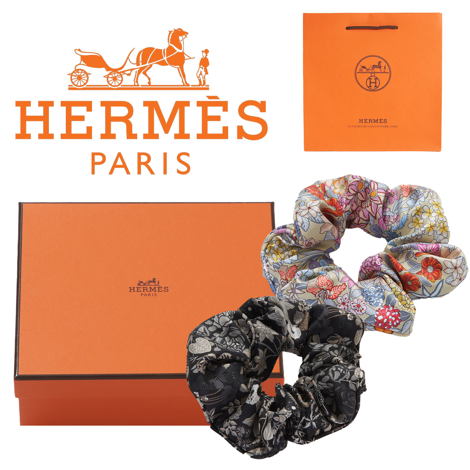 エルメス　HERMES シュシュ　新品 エルメスシュシュ