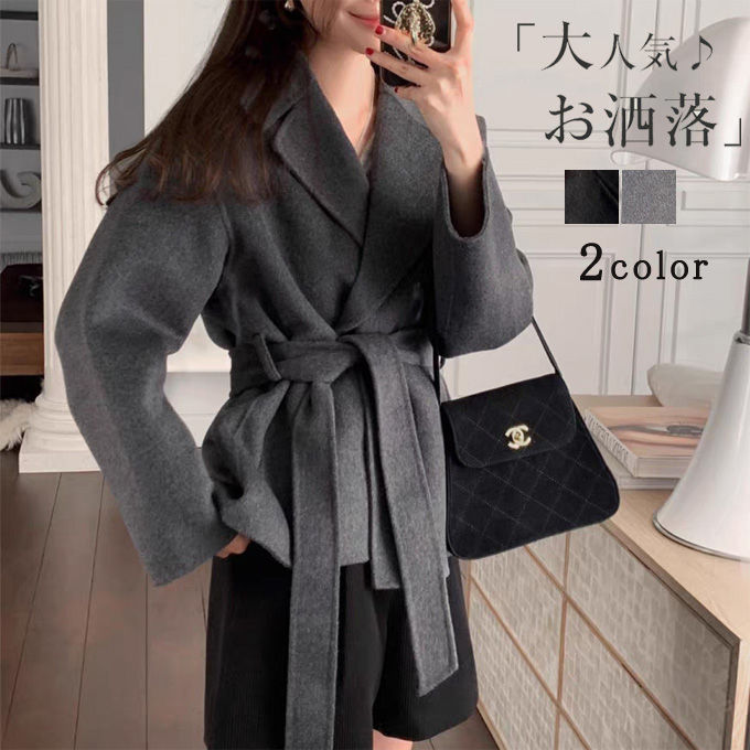 楽天市場】チェスターコート レディース ショート丈 コート シンプル