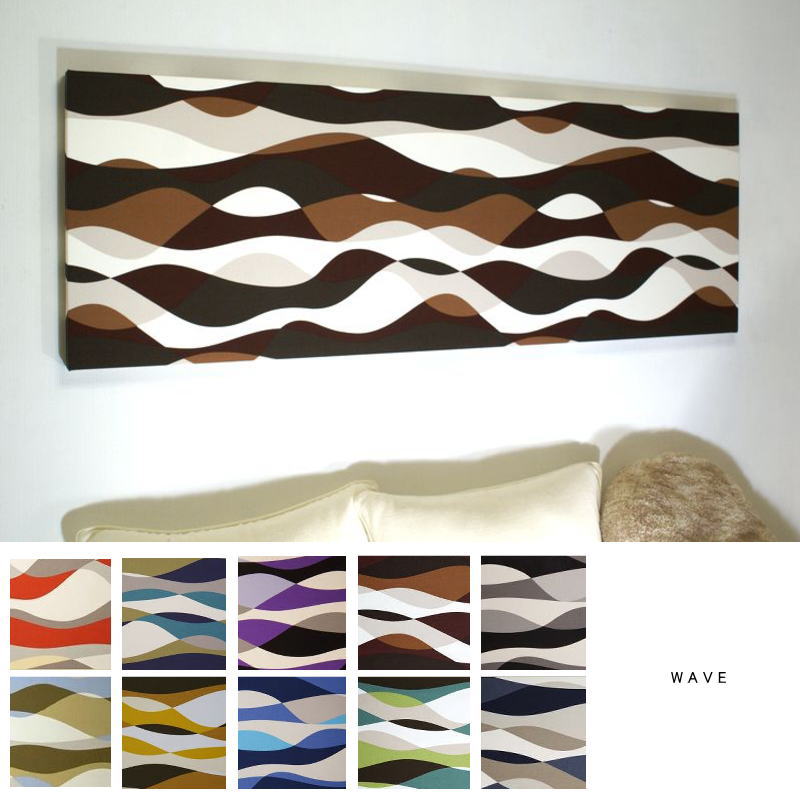 楽天市場】ファブリックパネル POKAI ライトグリーン系 120×40cm