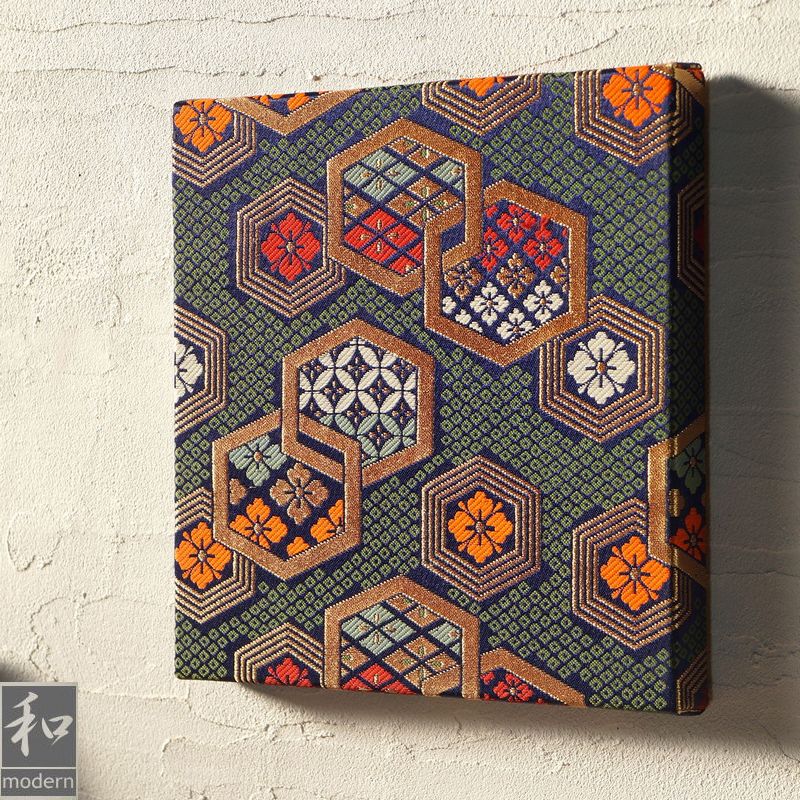 楽天市場】和モダン ファブリックパネル 赤 紅 麻つなぎ 30×30cm 3枚組